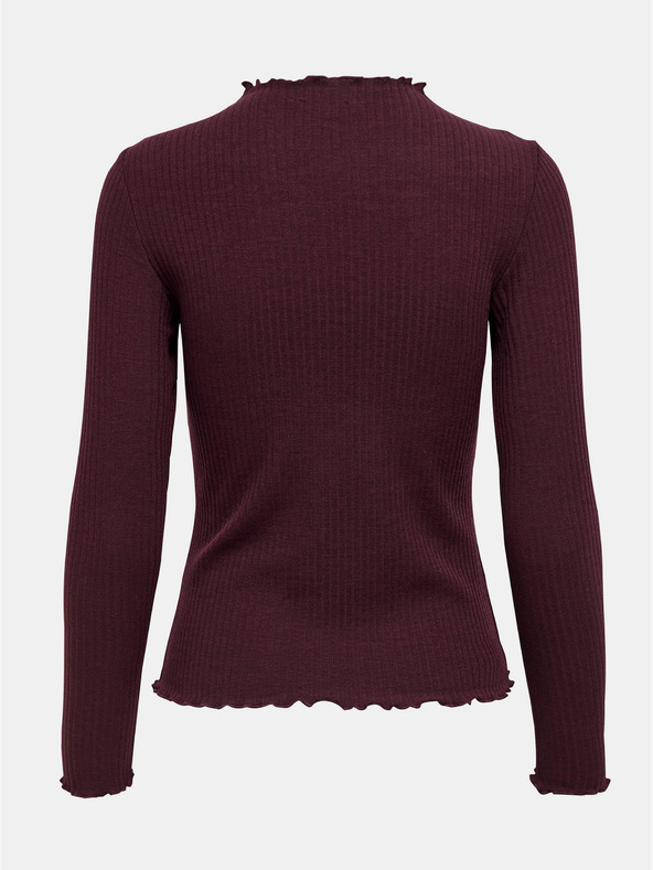 ONLY ONLY Emma bordó alap póló