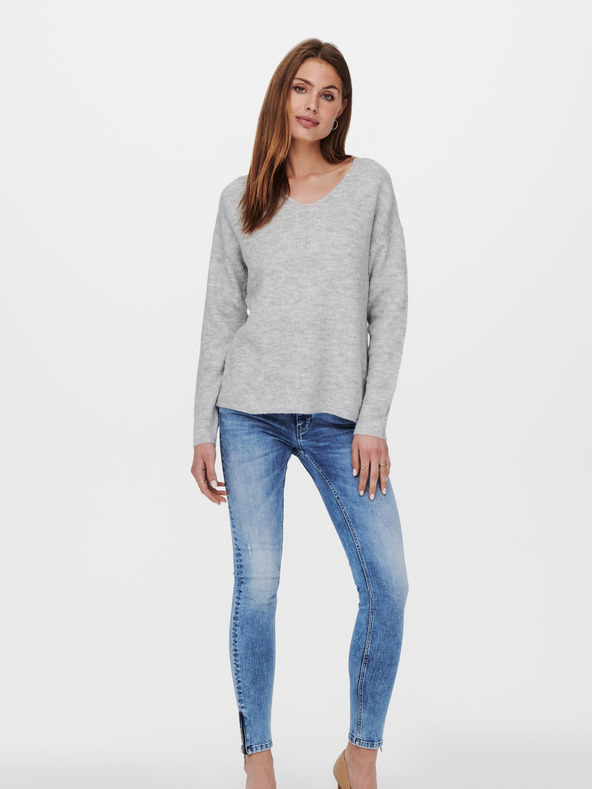 ONLY Világosszürke ONLY Camilla pulóver