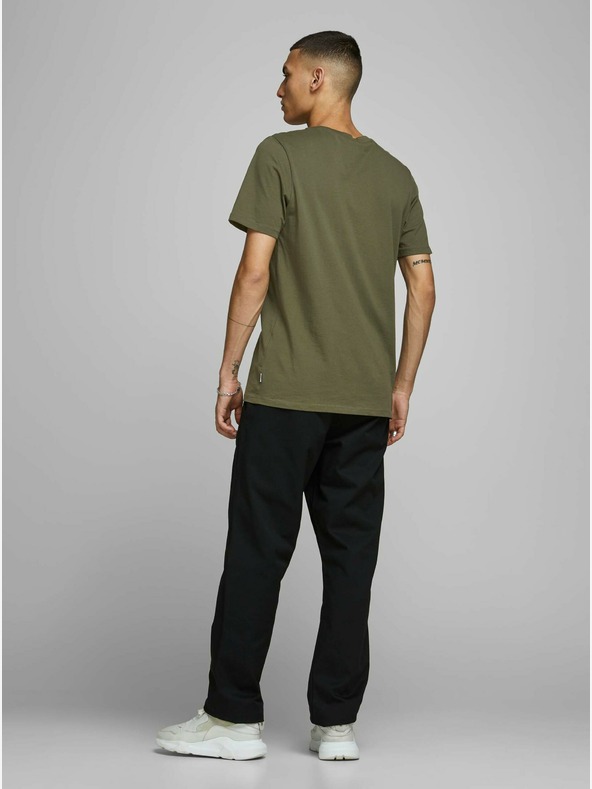 Jack & Jones Khaki színű alap póló Jack & Jones Organic
