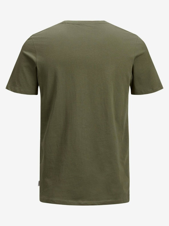 Jack & Jones Khaki színű alap póló Jack & Jones Organic