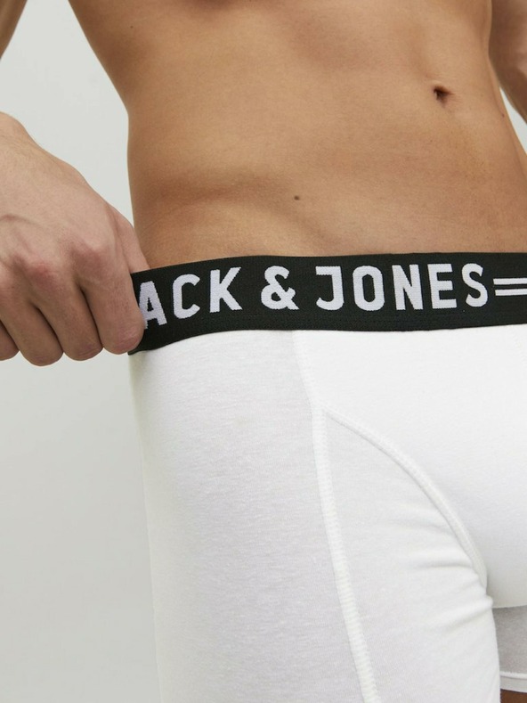 Jack & Jones Három darabos férfi fehér Jack & Jones Sense boxeralsó készlet