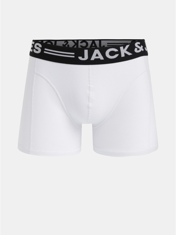 Jack & Jones Három darabos férfi fehér Jack & Jones Sense boxeralsó készlet