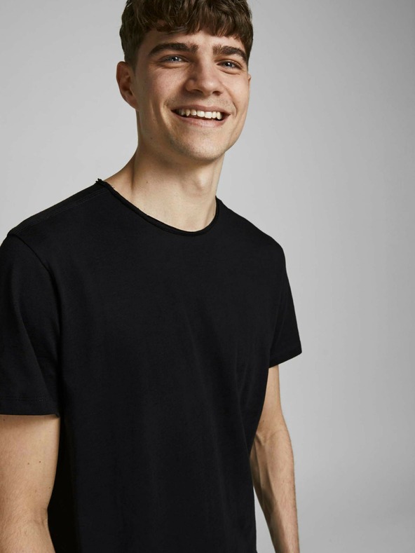 Jack & Jones Fekete alap póló Jack & Jones Basher