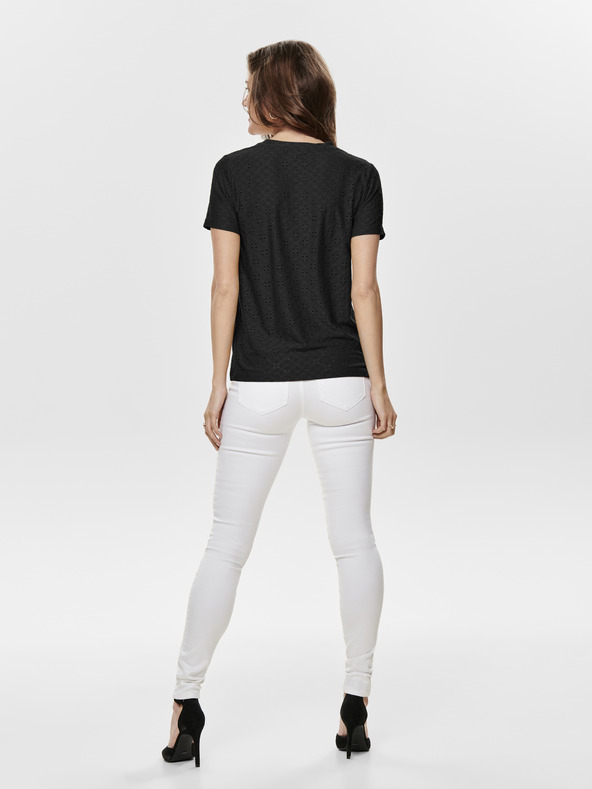 Jacqueline de Yong Fekete póló JDY Cathinka