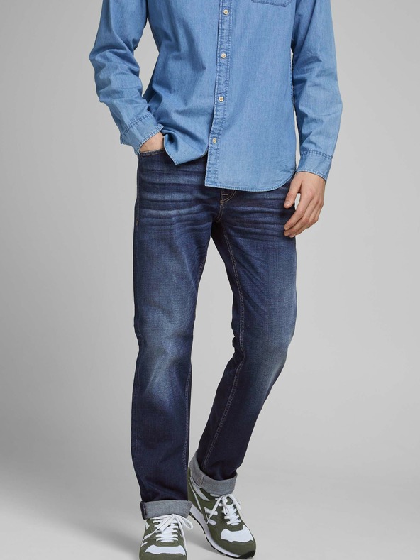 Jack & Jones Sötétkék slim fit farmer Jack & Jones Clark