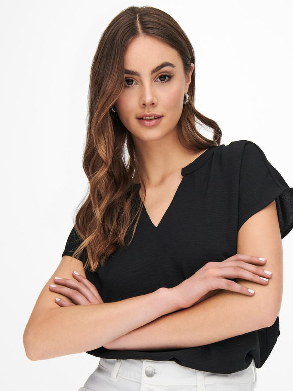 Jacqueline de Yong Fekete JDY Lion blúz