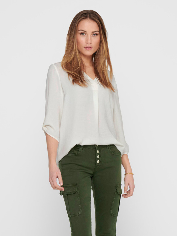 Jacqueline de Yong Krémszínű blúz JDY Divya