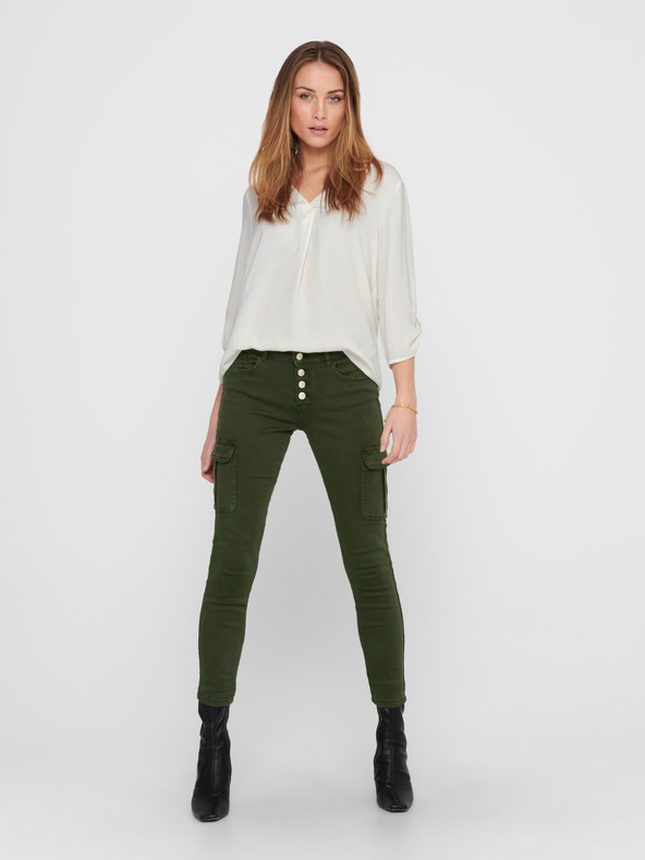 Jacqueline de Yong Krémszínű blúz JDY Divya