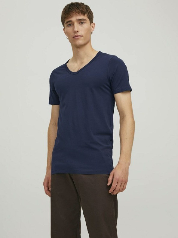 Jack & Jones Sötétkék férfi Jack & Jones Basic póló