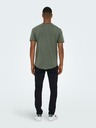 ONLY & SONS ONLY & SONS Benne zöld csíkos basic póló