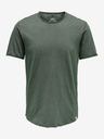 ONLY & SONS ONLY & SONS Benne zöld csíkos basic póló
