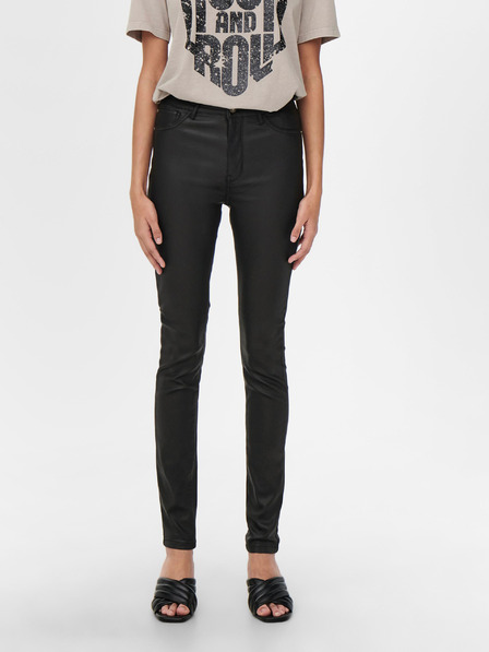 Jacqueline de Yong Fekete skinny fit nadrág JDY New Thunder kivitelben