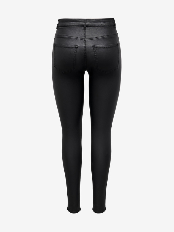 Jacqueline de Yong Fekete skinny fit nadrág JDY New Thunder kivitelben