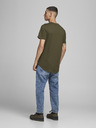 Jack & Jones Khaki színű férfi basic póló Jack & Jones Noa Noa