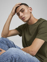 Jack & Jones Khaki színű férfi basic póló Jack & Jones Noa Noa
