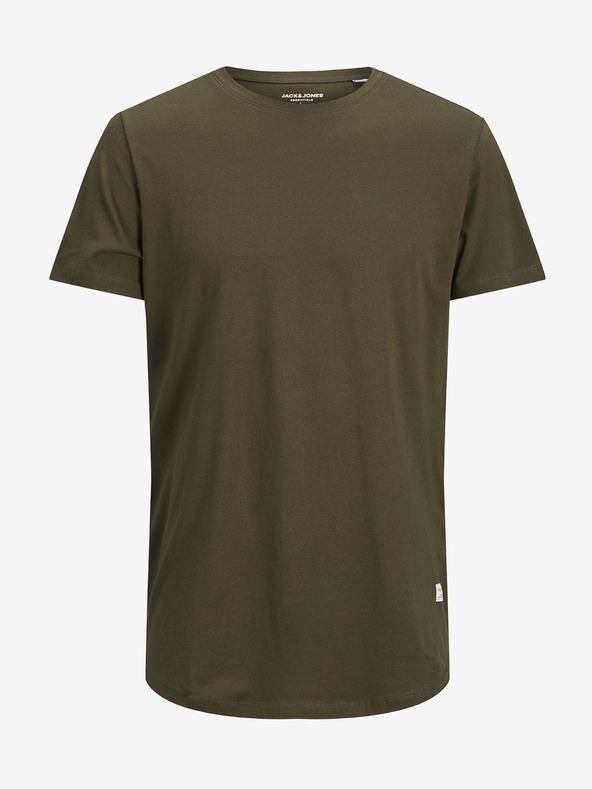 Jack & Jones Khaki színű férfi basic póló Jack & Jones Noa Noa
