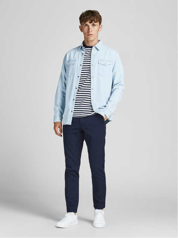 Jack & Jones Sötétkék chino nadrág Jack & Jones Marco
