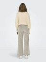 ONLY Bézs női széles szárú kordbársony nadrág ONLY Hope