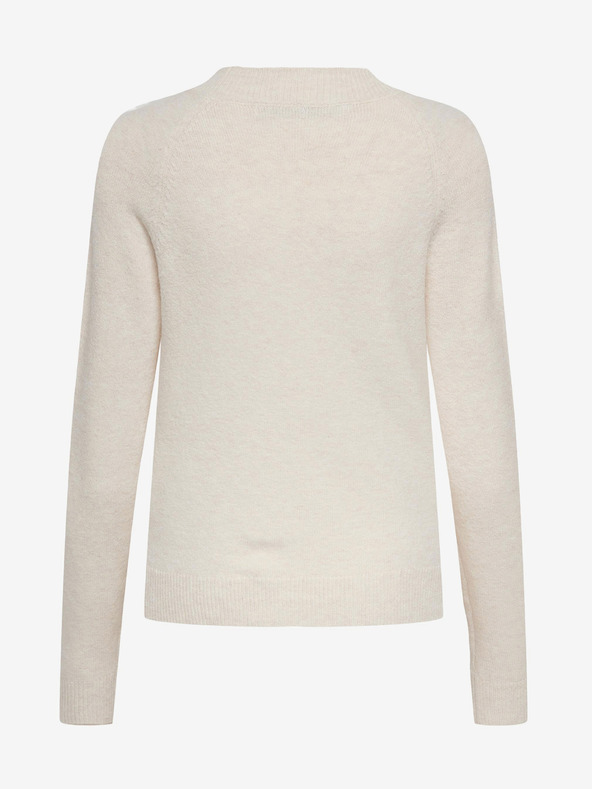 ONLY Krémszínű Basic pulóver ONLY Rica