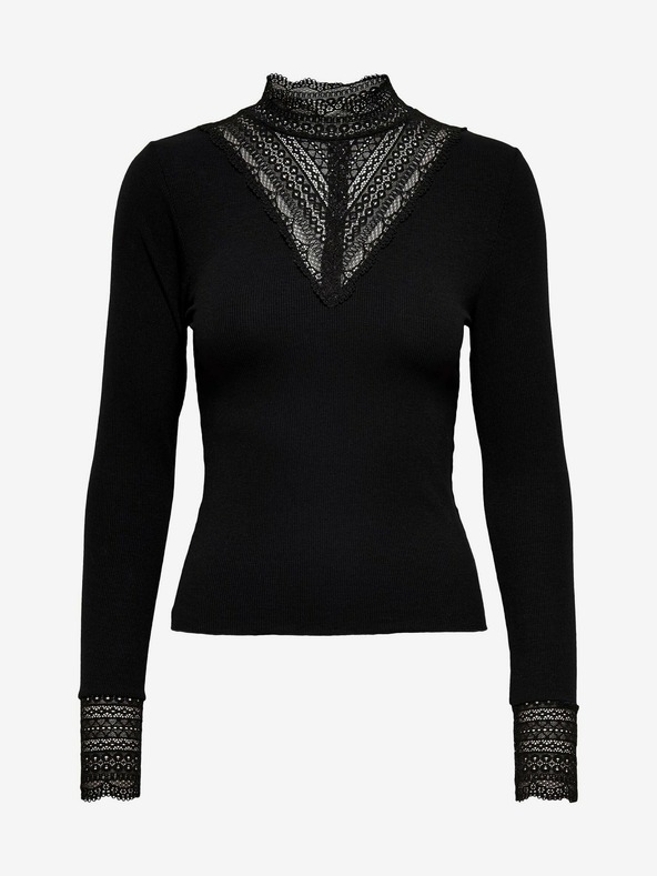 ONLY Fekete csipkés felső ONLY Tilde