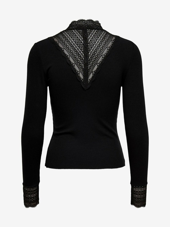 ONLY Fekete csipkés felső ONLY Tilde