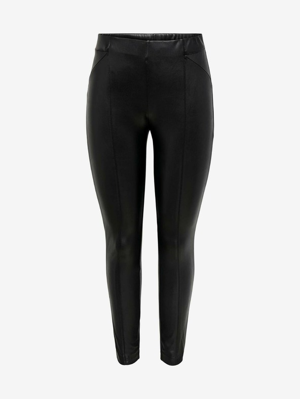 ONLY Fekete műbőr leggings ONLY Jessie