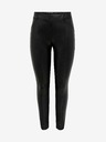 ONLY Fekete műbőr leggings ONLY Jessie