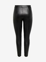 ONLY Fekete műbőr leggings ONLY Jessie