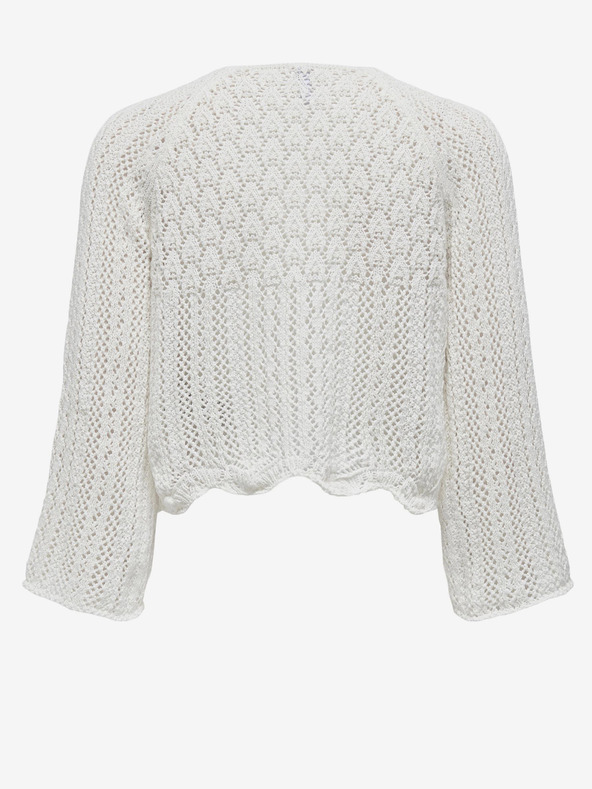 ONLY Krémszínű női rövidnadrágos pulóver ONLY Nola