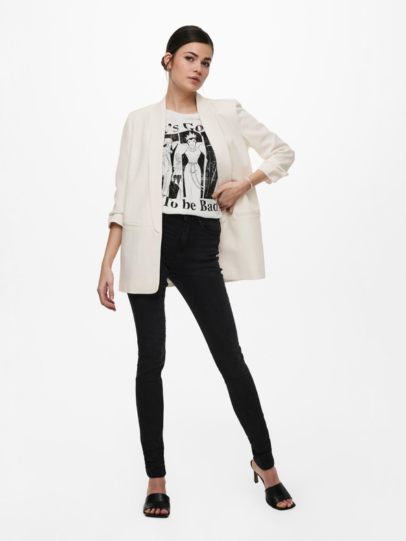 ONLY Krémszínű női kabát ONLY Elly