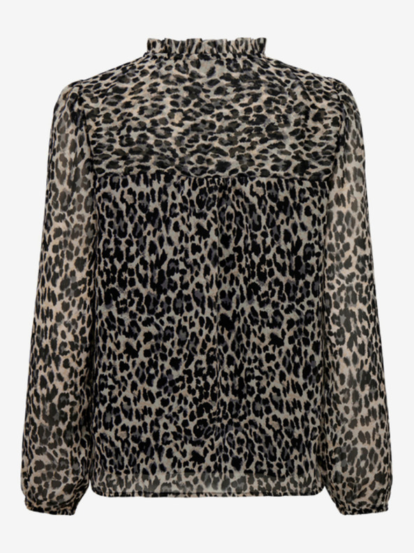 ONLY Bézs-fekete női mintás blúz ONLY Ditsy