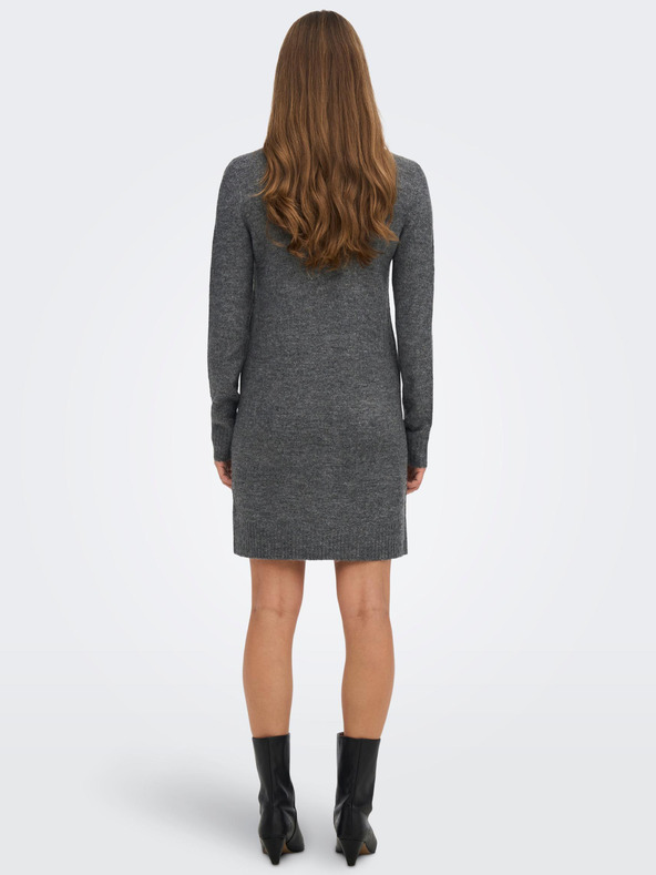 Jacqueline de Yong Szürke Női csíkos pulóver ruha JDY Elanor