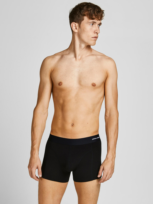 Jack & Jones Három darabos férfi boxeralsó készlet sötétkék, bordó és fekete színben Jack & Jones Basic férfi boxeralsó