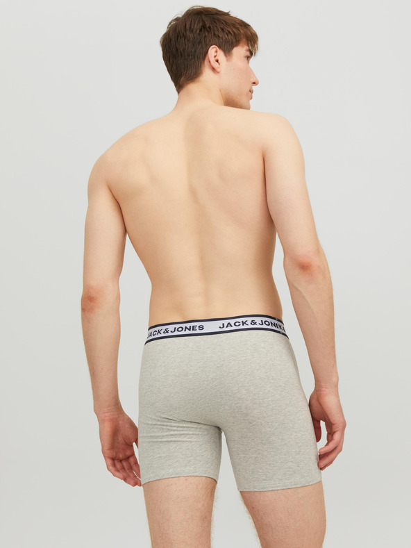 Jack & Jones Három darabos férfi boxeralsó készlet világosszürke, fehér és sötétkék színben Jack & Jones Solid