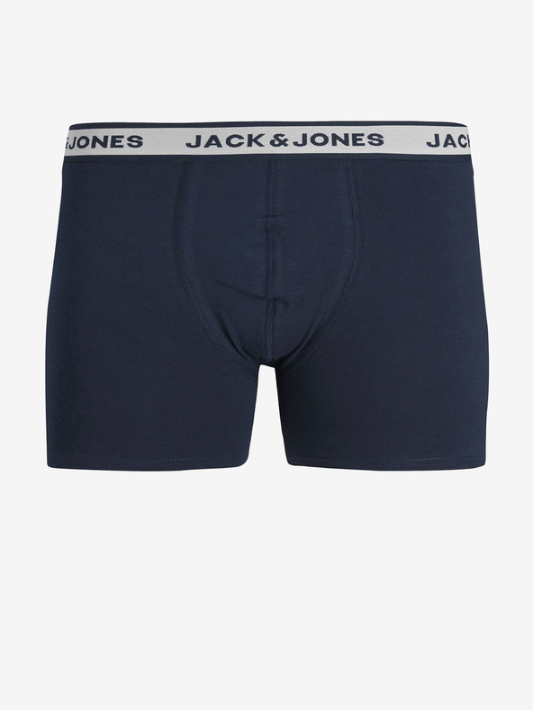 Jack & Jones Három darabos férfi boxeralsó készlet világosszürke, fehér és sötétkék színben Jack & Jones Solid