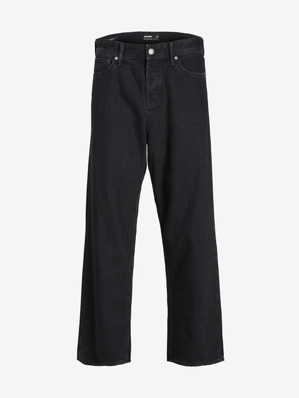 Jack & Jones Fekete, széles szárú férfi farmer Jack & Jones Alex