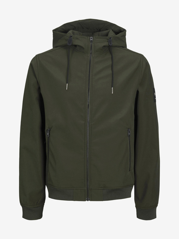 Jack & Jones Khaki színű férfi Jack & Jones Basic Lightweight Softshell kabát