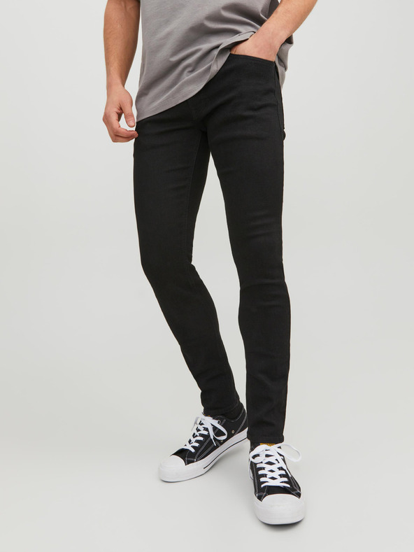 Jack & Jones Fekete férfi skinny fit farmer Jack & Jones Liam