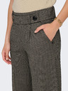 Jacqueline de Yong Fekete és bézs színű női mintás széles szárú nadrág JDY Geggo