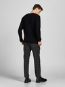 Jack & Jones Fekete férfi basic pulóver Jack & Jones Hill