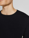 Jack & Jones Fekete férfi basic pulóver Jack & Jones Hill