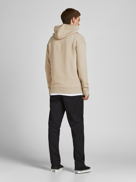 Jack & Jones Bézs férfi Jack & Jones Star kapucnis pulóver