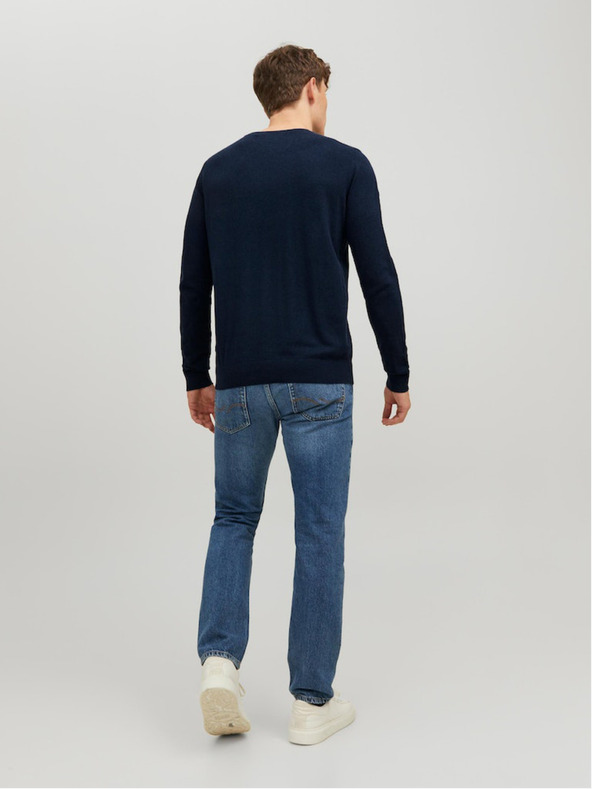 Jack & Jones Sötétkék férfi Jack & Jones Emil pulóver