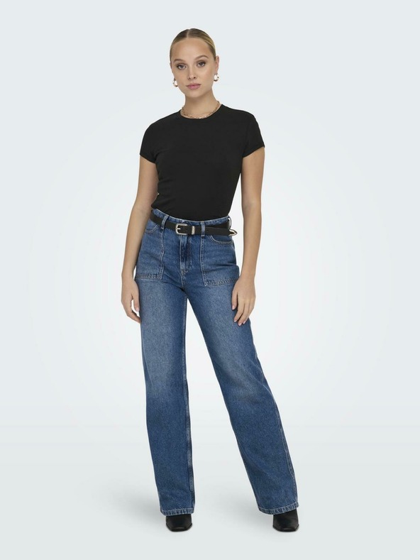 ONLY Fekete női basic póló ONLY Elina