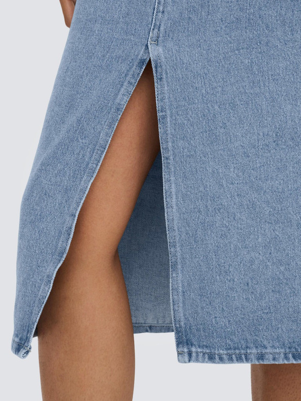 ONLY Világoskék Női farmernadrág Midi szoknya ONLY Bianca