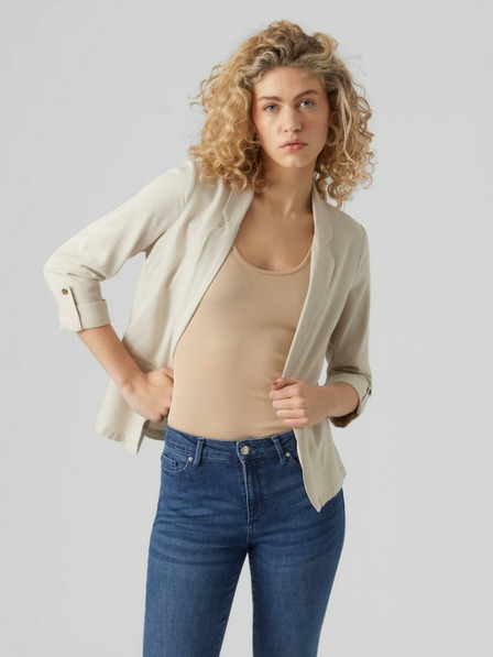 Vero Moda Bézs női kabát lenvászonból Vero Moda Jesmilo