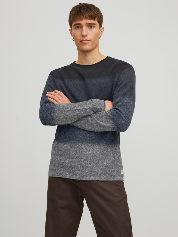Jack & Jones Sötétkék férfi Jack & Jones Hill pulóver