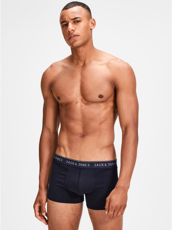 Jack & Jones Két darab sötétkék férfi Jack & Jones Vincent boxeralsó készlet