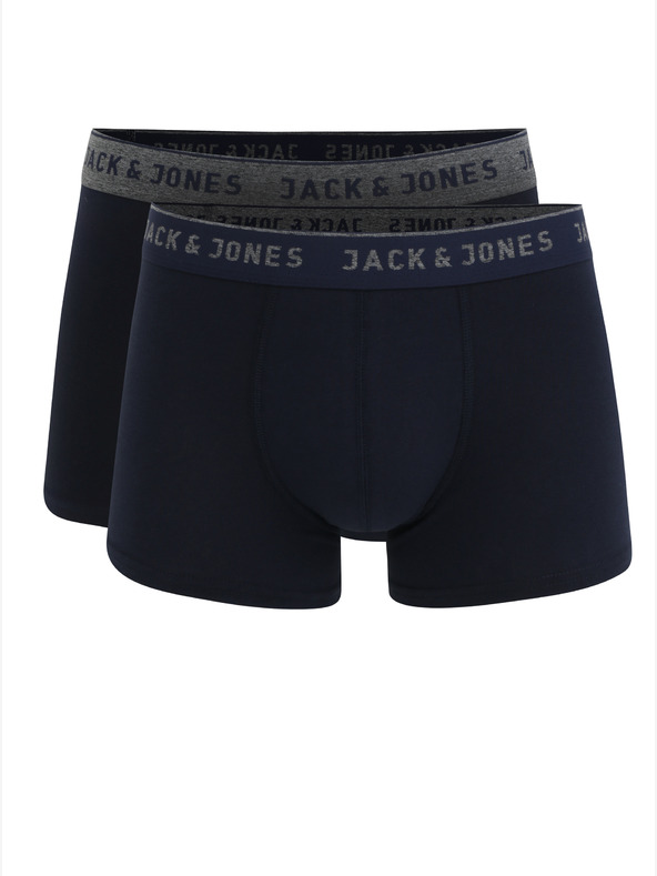 Jack & Jones Két darab sötétkék férfi Jack & Jones Vincent boxeralsó készlet