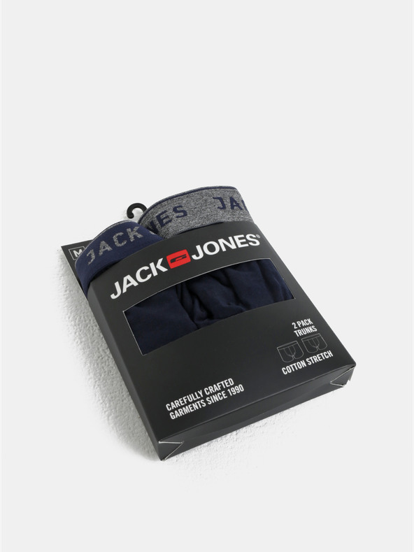 Jack & Jones Két darab sötétkék férfi Jack & Jones Vincent boxeralsó készlet